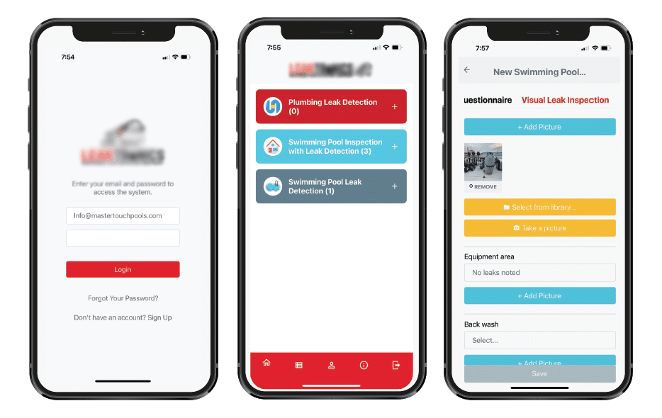 Leak Detection Application for Generating Reports