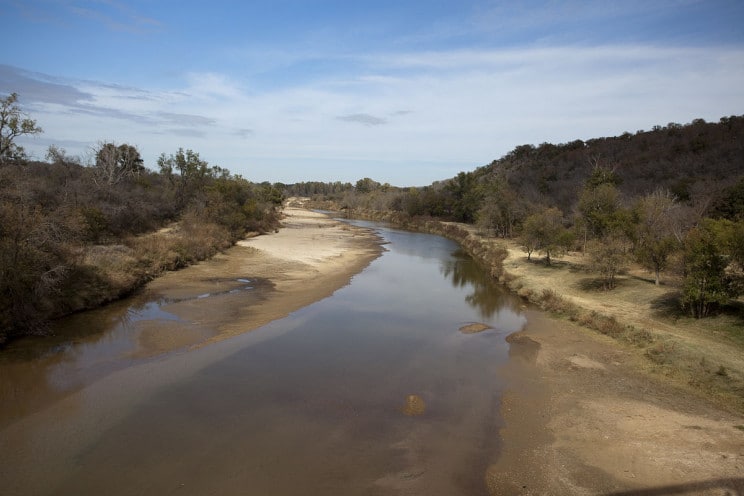 dried river