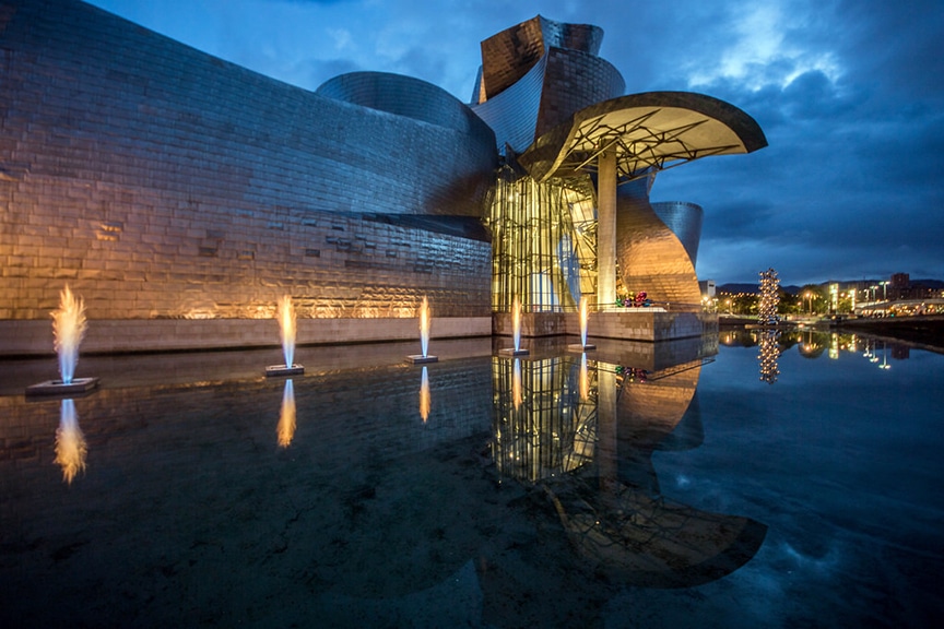 Bilbao Guggenheim Fountain Pools leak Detection and Consulting